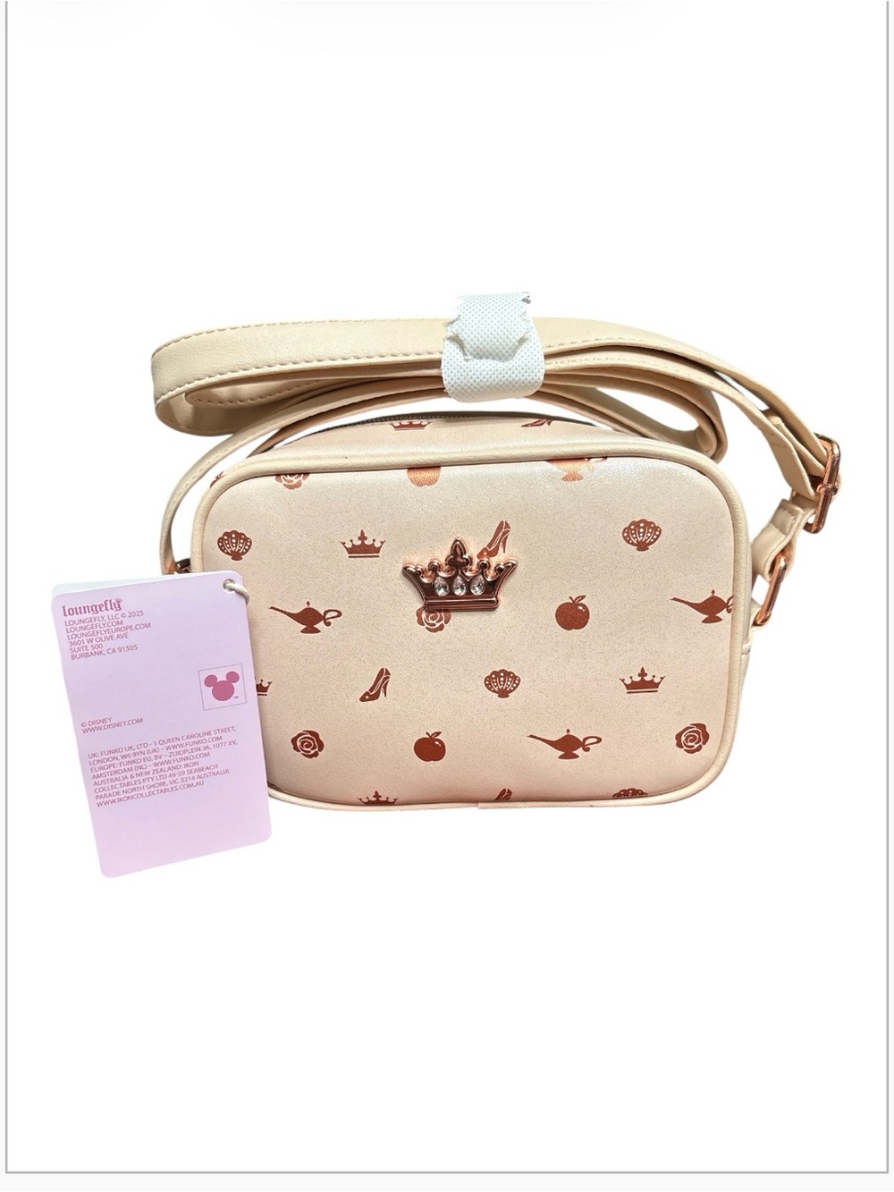 NWT Loungefly Disney Princess Icons Elegant Camera Crossbody Bag